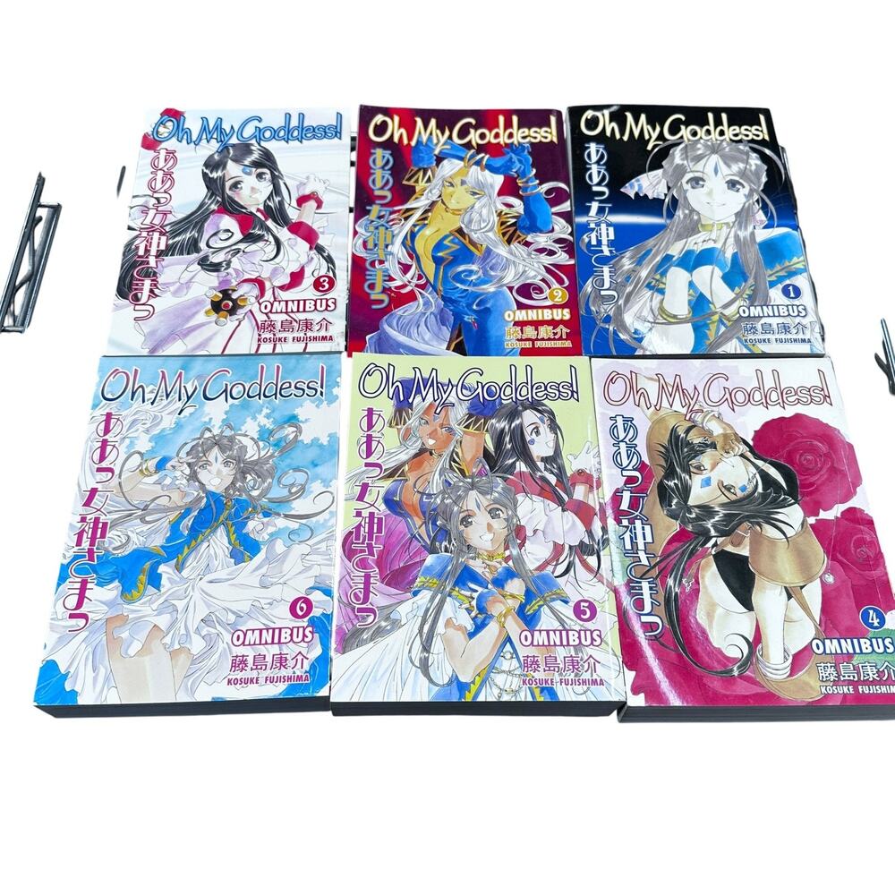 Oh My Goddess Omnibus Set Vol 1 2 3 4 5 6 Paperback Kosuke Fujishima